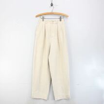 USA VINTAGE Calvin klein LINEN TUCK PANTS/アメリカ古着カルバンクラインリネンタックパンツ_画像4