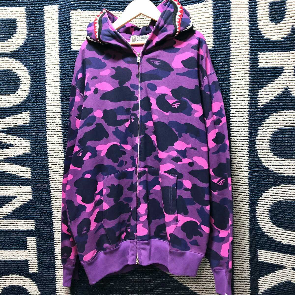 アイボリー×レッド A BATHING APE タイガーパーカー 新潟限定