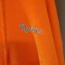 keboz ケボズ パーカー　フーディ　L オレンジ ブルー　刺繍ロゴ　メンズ・レディース・ユニセックス_画像3