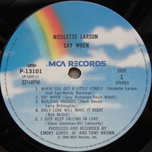 LP NICOLETTE LARSON ニコレット・ラーソン セイ・ホエン P-13101 帯付_画像5