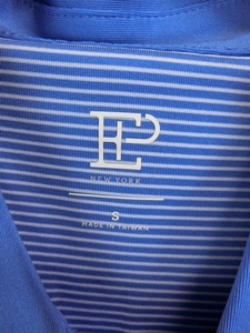 【感謝セール】【未使用品】新品 ゴルフウェア EPNYGOLF ポロシャツ 水色ボーダー レディース S