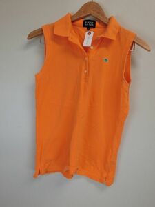 中古 ゴルフウェア PEARLY GATES(パーリーゲイツ) ノースリーブポロシャツ オレンジ レディース 2