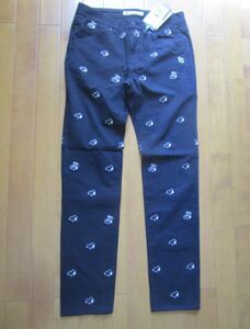 PEARLY GATES/ Pearly Gates limitation Snoopy collaboration emb cotton stretch tsu il pants 4 new goods unused popular complete sale rare commodity 