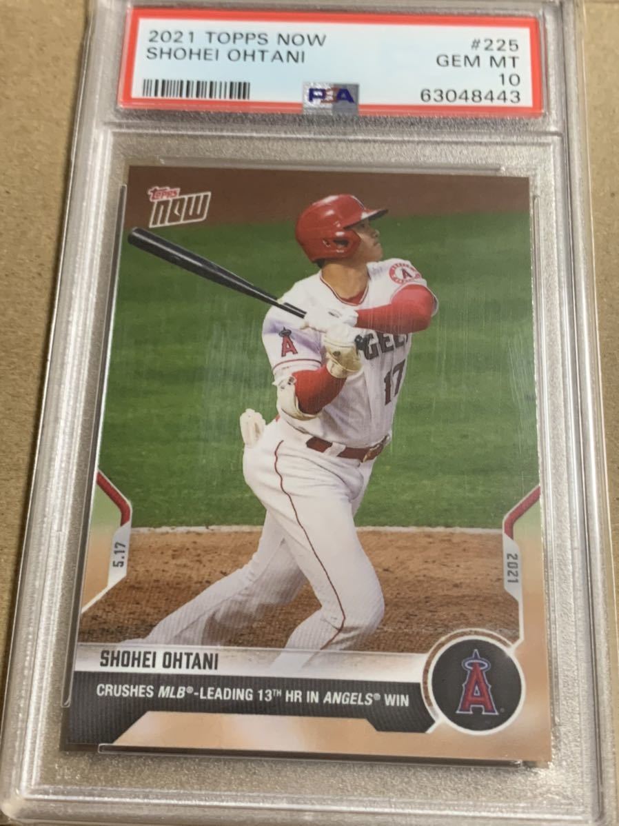 2021 topps now 大谷翔平 13号HR /10 psa9-