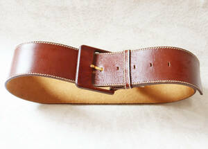 2107 tag attaching stock disposal belt lady's tea Brown width 6. Rena un.. equipped 