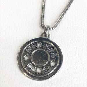 [ regular goods ]HERMES Hermes Serie coin necklace silver 