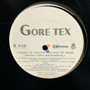 【'98 国内】12★Gore-Tex - Akushu De Hajimari Hakushu De Owari (Watarai Remix) ☆洗浄済み☆