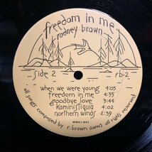 【 '77 カナダ org 】LP★Rodney Brown - Freedom In Me ☆洗浄済み☆_画像4