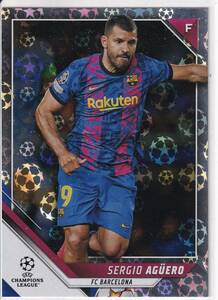 2021/22topps　UEFA CHAMPIONS LEAGUE　187　SERGIO AGUERO　パラレルカード　セルヒオ・アグエロ　バルセロナ