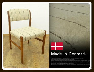 *YD766* Vintage goods * Denmark made * cheeks material * dining chair * side chair * dining table chair chair * desk chair * study * Northern Europe * retro 