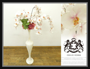 *CY688* выставленный товар *EMILIO ROBBAe milio * осел * самый высокое качество *. бабочка орхидея * искусственный цветок & цветок основа set* высота 146cm* большой * искусственный цветок произведение искусства 