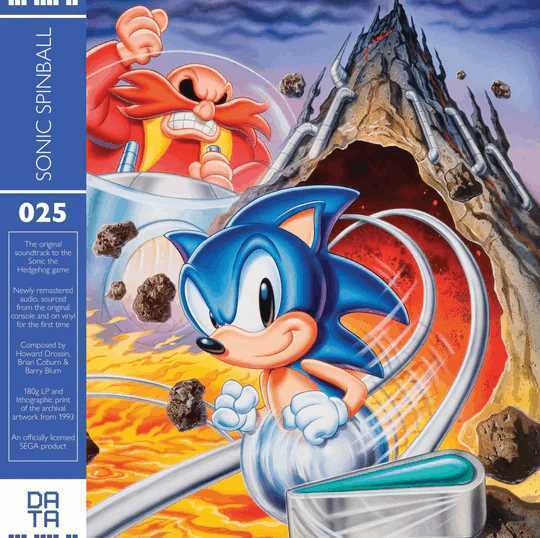ソニック・スピンボール Sonic Spinball フロストクリアブルーストライプヴァイナル 限定アナログ盤 レコード LP 新品 SEGA セガ