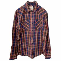 Levi's 長袖チェックシャツ Sサイズ リーバイス ネイビー レッド ブラウン ホワイト 古着卸 アメリカ仕入 t2209-3179_画像1