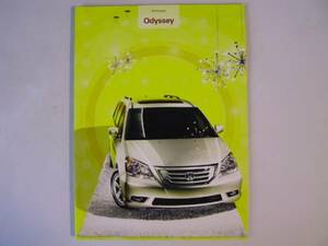  новая модель Honda Odyssey ODYSSEY 2009-2011 год USA каталог 