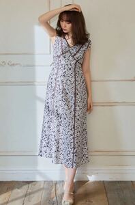 新品☆Her lip to『Lace Trimmed Floral Dress』espresso Sサイズ フローラルドレス ワンピース 小嶋陽菜 こじはる House of Herme SNIDEL