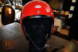 【OCEANBEETLE】ジェットヘルメット　L.A.C(レッド) Lサイズ