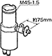 パナソニック部品：分岐栓/CB-SSF6食器洗い乾燥機用