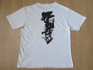 00's THE NORTH FACE 筆文字 書体 Tシャツ LL XL ノースフェイス 毛筆 書道 習字 calligraphy ゴールドウイン アウトドア キャンプ ART芸術