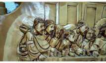 【当時物】レオナルド・ダ・ヴィンチ　最後の晩餐　木彫り　浮彫　壁掛け　オブジェ　アンティーク　インテリア　コレクション　貴重？_画像5