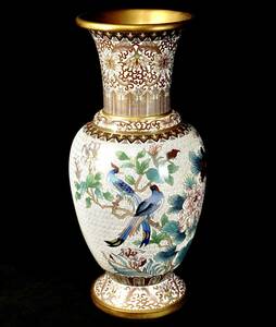  China old . China old fine art Tang thing the 7 treasures ... Indigo flowers and birds butterfly . vase diameter 17.5cm height 38.5cm small .. pattern, color, see respondent .. exist excellent article!HTS409