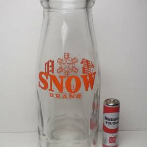 雪印 ＳＮＯＷ 牛乳瓶 180ml 空ビン ガラス瓶の画像5