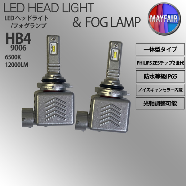 HB4 LED フォグランプ 12V 12000ルーメン 30W 一体型 高輝度LED 防水対応