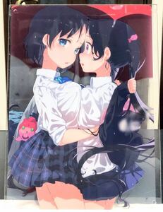 C96 荻pote A4クリアアート 制服 百合 美少女 いもむすめ グッズ