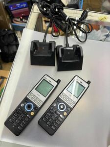 ○GW7957 NTT デジタルコードレス電話機 ビジネスフォン　NX-DCL-PS-（1）（K）2台セット○