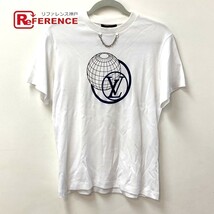 LOUIS VUITTON ルイヴィトン 1A9LPK フライト・モード LVグローブ チェーン アパレル トップス 半袖Ｔシャツ レディース【中古】美品_画像1