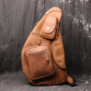 Новый внешний вид влево и правый мешок с плечами мешок для тела мужская сумка с большой протациональностью.