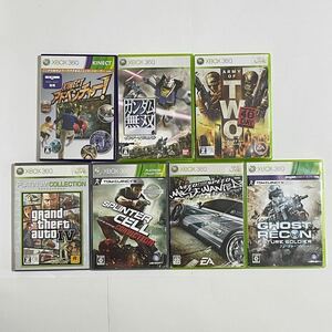 XBOX360ソフト 7本セット アーミーオブツー/ニード・フォー・スピード/スプリンターセル/グランドセフトオートIV/ゴーストリコン