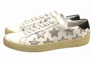 YVES SAINT LAURENT サンローラン ローカットスニーカー 377340 California sneakers with silver stars カリフォルニア パリ PARIS エディ