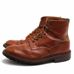 Tricker's トリッカーズ レースアップブーツ M2508 MALTON モールトン Brogue Boots ダブルソール