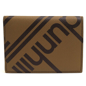Dunhill Dunhill кошелек 19F2470SC001 Folded Pass Case Wallet LUGGAGE багажный парусина compact бумажник 