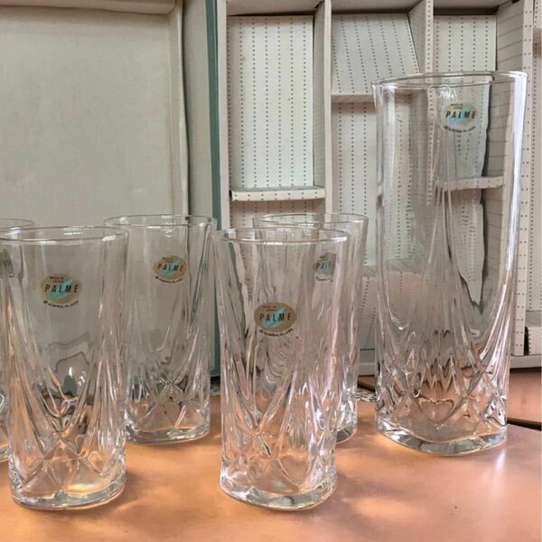 お値下げしました。タンブラー5個カラフェ1個 クールセットADERIA GLASS 石塚硝子株式会社製　日本製　未使用