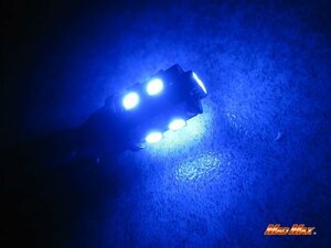 MADMAX トラック用品 T10 ウェッジ球 LEDバルブ 10連 ブルー 2個SET 24V/SMD ポジション球 ルーム球 バックランプ【メール便送料200円】