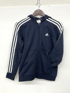  new goods # Adidas adidas Kids Parker reverse side nappy 140 navy 3 line GQ8902