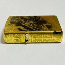 【中古品】ZIPPO ジッポー 純金箔張り 墨絵龍 2003年 ライター_画像4