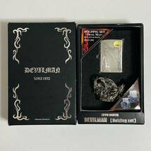 【極美品】unifive ユニファイブ Zippo ジッポー DEVILMAN & SILENE デビルマン HOLDING SET ホールディングセット シレーヌ台座付き_画像2