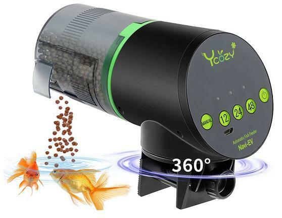 二世代 自動給餌器 魚 オートフィーダー 金魚 USB充電式 超簡単操作 湿気防止 水槽用タイムフィーダー 水槽セット 自動餌やり機 餌やり器 