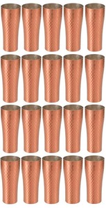 * copper made hammer eyes pattern Via cup ( approximately 360ml)20 piece mirror finish made in Japan new goods 
