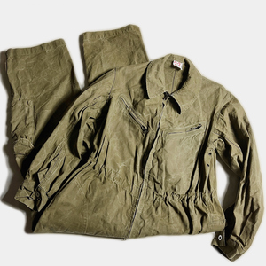 希少! 50's フランス空軍 M47 M-47 メカニック タンカー スーツ ツナギ オールインワン FRENCH AIR FORCE SUIT ALL IN ONE LINEN リネン 着