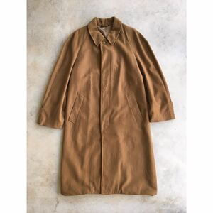 イタリア カシミヤウールコート/Saint-Phil ITALY cashmere キャメル レアカラー ステンカラーコート ラグラン レア 希少 ビンテージ70s80s