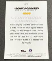 2018 Topps Storybook Endings Jackie Robinson SE-5 Dodgers MLB ジャッキーロビンソン　ドジャース_画像2