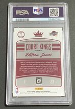 2016-17 Panini Donruss Optic Court Kings LeBron James Purple Prizm No.1 PSA 9 Cavaliers NBA レブロンジェームズ　キャバリアーズ_画像2