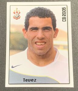 2005 Panini Campeonato Brasileiro Carlos Tevez 80 RC Sticker テベス　ルーキー　コリンチャンス　ステッカー