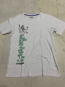 adidas Tシャツ　アディダス skateboarding 半袖　メンズTシャツ　白　