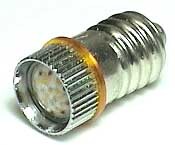 8 chip LED lamp MDB-E10-24-O orange AC/DC24V E10