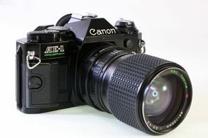 【動作保証・点検済】良品★Canon AE-1 PROGRAM ボディ+TOKINA 35-105mm F3.5-4.3★★シャッター全速・露出計完動・鳴きなし★AC 204