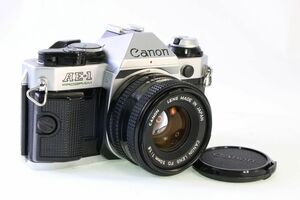 【動作保証・点検済】良品★キヤノン Canon AE-1 PROGRAM ボディ+NEW FD 50mm F2★シャッター全速・露出計完動・鳴きなし★AC 1147